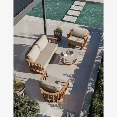 Marks & Spencer Royalcraft Lucca 5 Seater Lounge Set Natural