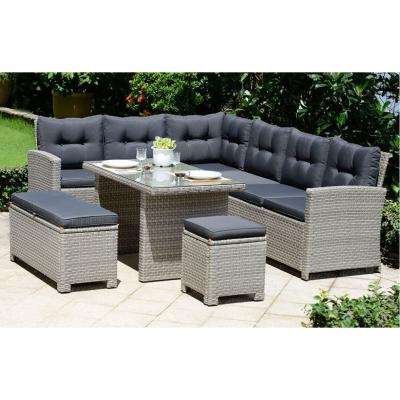 Out & Out Original Barcelona - Lounge Rattan Set with Cushions