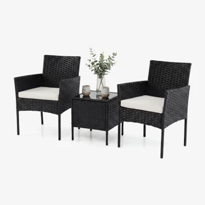The Range 3-piece Outdoor Conversation Set - Brown