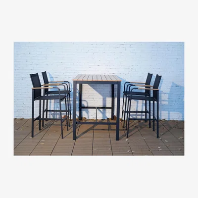 The Range Modena 5 Piece Bar Set - Black
