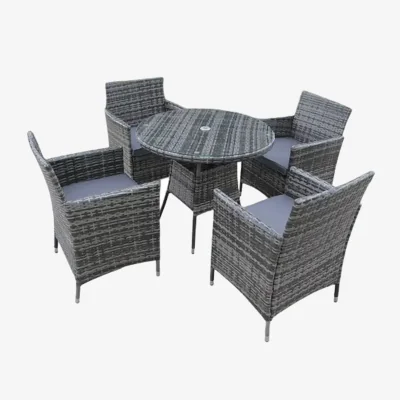 The Range Madrid 4 Seater Rattan Garden Set - Grey