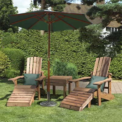 The Range Charles Taylor Aidendack Style Lounger Set - Green