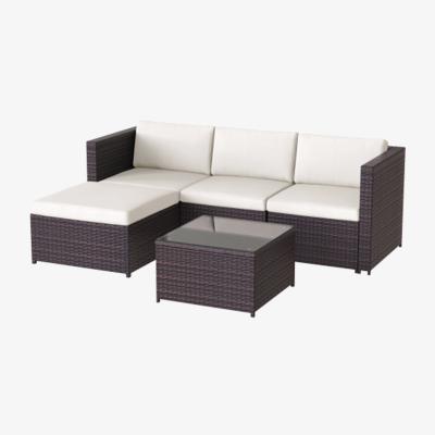 The Range Rattan Garden Furniture Patio Entertaining Set - Brown
