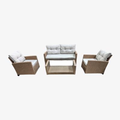 The Range Arizona 4 Seat Rattan Outdoor Sofa Garden Lounge Set - Natural
