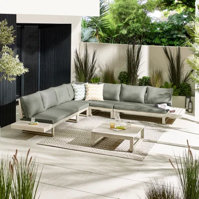The Range Brisa 8 Seat Outdoor Sofa Set - Grey