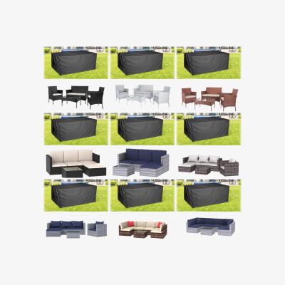 The Range Outdoor Garden Rattan Furniture Set with Cover - Grey / 4 Seat