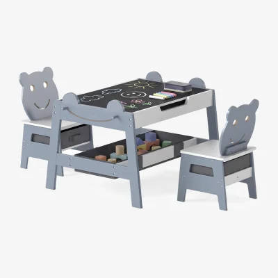 The Range Versatile Kids Table Chairs Set - Grey