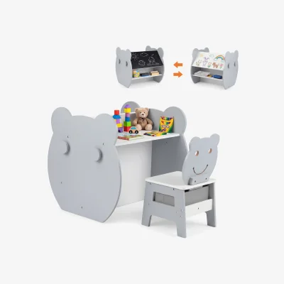 The Range 3-in-1 Kids' Art Table and Chair - Grey