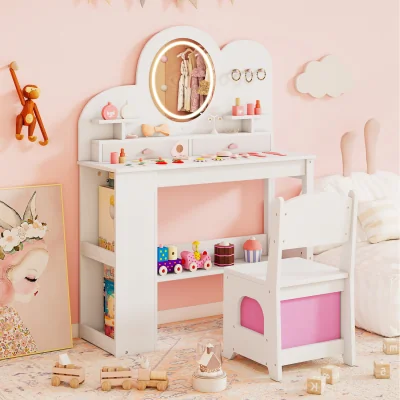 The Range Kids Makeup Dressing Table Set - White