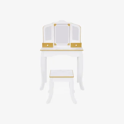 The Range Kids Versailles Karolina Kids Play Vanity Table & Stool - White