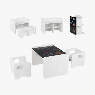 The Range Kids Table and Chair - White