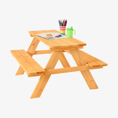 The Range Picnic table for 4 children's seating set picnic table Akne - Brown