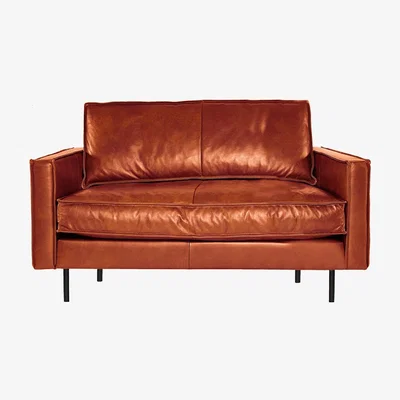 Amara Pols Potten - PPno.1 Leather Loveseat - Dark Cognac