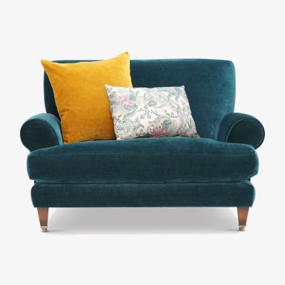 Barker and Stonehouse Fairlawn Snuggler, Teal Fabric | Barker & Stonehouse