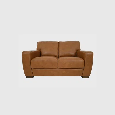 Barker and Stonehouse Bishop Loveseat Sofa, Brown | Barker & Stonehouse
