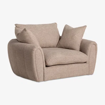 Barker and Stonehouse Damaris Loveseat Sofa, Neutral Fabric | Barker & Stonehouse