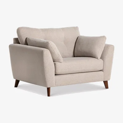 Barker and Stonehouse Benton Loveseat Sofa, Neutral Fabric | Barker & Stonehouse