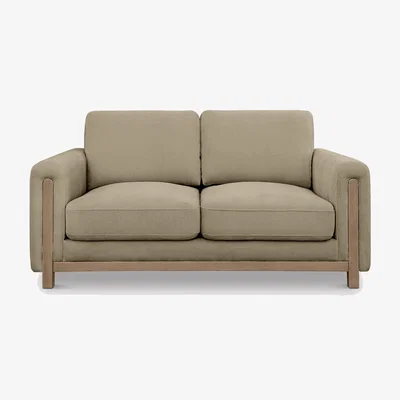 Barker and Stonehouse Reynard Loveseat Sofa, Neutral Fabric | Barker & Stonehouse