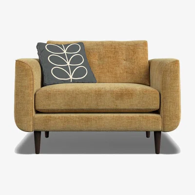 Barker and Stonehouse Orla Kiely Linden Snuggler, Yellow Fabric | Barker & Stonehouse