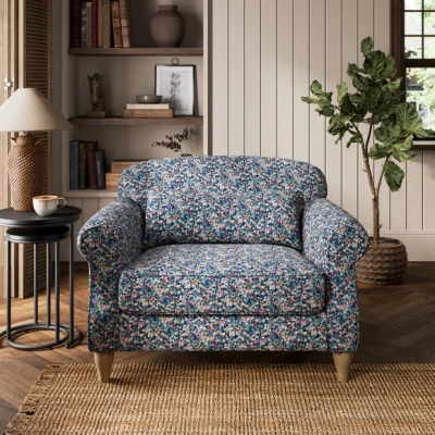 Dunelm Millie Harriet Meadow Print Fabric Snuggle Chair