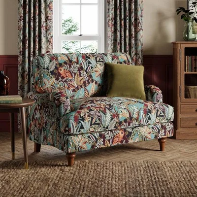Dunelm Beatrice II Jacquard Nature's Exhibitionists Snuggle Chair