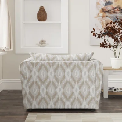 Dunelm Blake Ikat Multi Weave Snuggle Chair