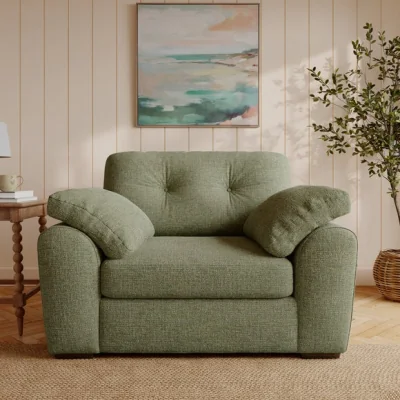Dunelm Milton Textured Chenille Snuggle Chair