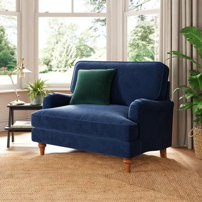 Dunelm Beatrice II Matte Velvet Snuggle Chair