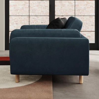 Dunelm Newton Matte Plush Velvet Snuggle Chair