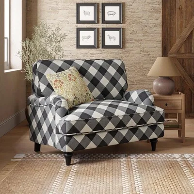 Dunelm Beatrice II Gingham Snuggle Chair