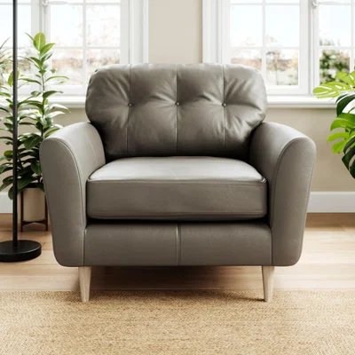 Dunelm Sven Classic Leather Snuggle Chair