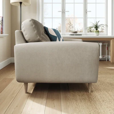 Dunelm Sven Opulent Velvet Snuggle Chair Grey