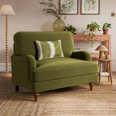 Dunelm Beatrice II Velvet Snuggle Chair