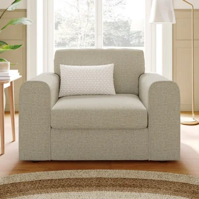 Dunelm Abel Basketweave Snuggle Chair