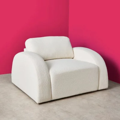 Dunelm Yinka IIori Half Moon Boucle Snuggle Chair