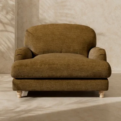 Dunelm Arthur Linen Chenille Snuggle Chair
