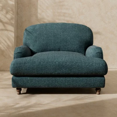 Dunelm Arthur Waffle Chenille Snuggle Chair