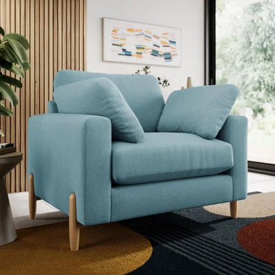 Dunelm Apollo weave Snuggle Sofa Multiweave Teal
