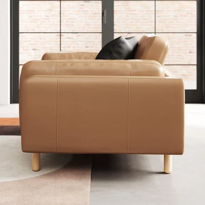 Dunelm Newton Classic Leather Snuggle Chair