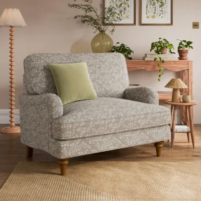 Dunelm Beatrice II Woodville Floral Snuggle Chair