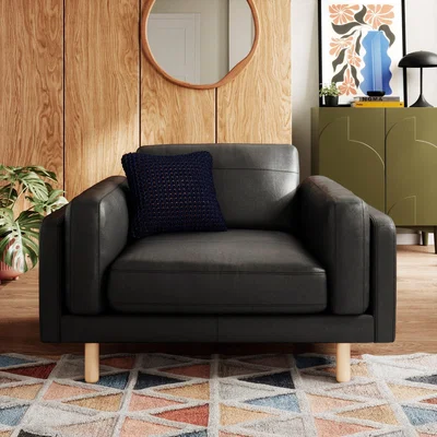 Dunelm Newton Vintage Leather Snuggle Chair