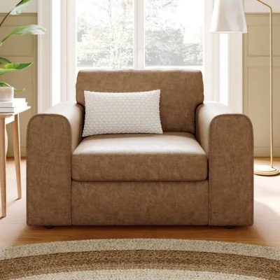 Dunelm Abel Arizona Faux Leather Snuggle Chair