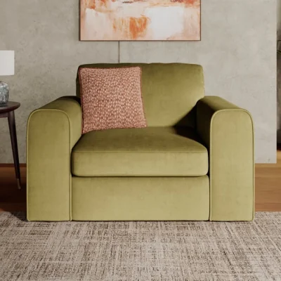 Dunelm Abel Matte Velvet Snuggle Chair
