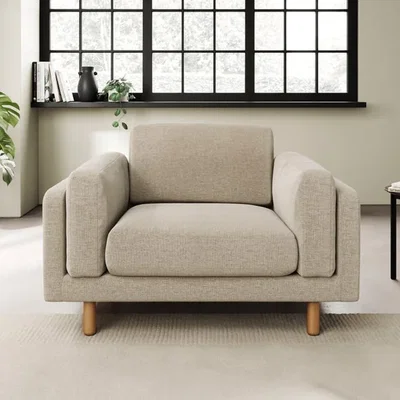 Dunelm Newton Basket Weave Snuggle Chair