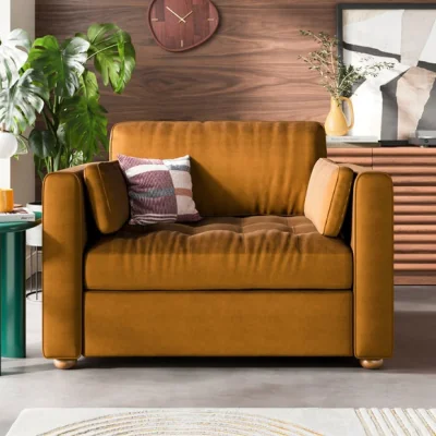 Dunelm Zoe II Velvet Snuggle Chair