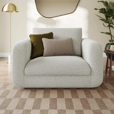 Dunelm Luca Soft Chenille Snuggle Chair