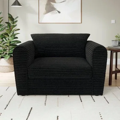 Dunelm Blake Horizontal Jumbo Cord Snuggle Chair