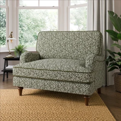 Dunelm Beatrice II Chartwell Leaf Snuggle Chair