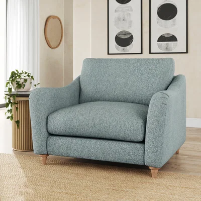 Dunelm Hattie Cosy Weave Snuggle Sofa Cosy Weave Teal