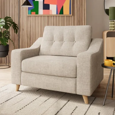 Dunelm Baxter II Basket Weave Snuggle Chair